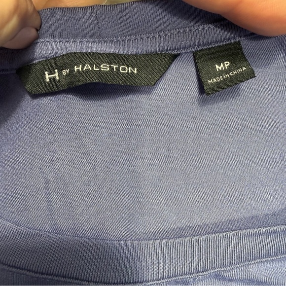 2/$30 H by Halston Hi- Low Periwinkle Blue Scoop Neck Maxi Dress Sz MP  #2323 - Picture 5 of 6